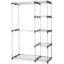 Modern & Durable Closet Organizer Storage Rack Portable Clothes Hanger Home Garment Shelf Rod G68