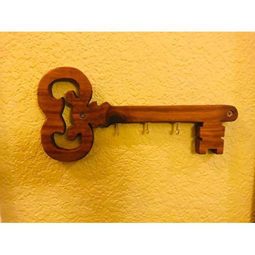 Key Shaped Key Holder for wall, Key Hanger, Wall Key Rack, Wall Key Holder, Key Holders, Rustic Wood Key Holder Personalized Wood Key Holder For Wall, Housewarming Gift, Wedding Gift,