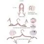 Travel Hangers,Folding Hanger,Travel Hangers Foldable,4 PCS Portable Folding Clothes Hangers with Clips for Travel Accessories,Foldable Shirts Socks Underwear Drying Rack Clothes Hangers for Travel