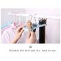 5pcs Random Color Eight-Hole New Creative Multifunctional Clothes Hanger Belt Clip Tie Rack Clothes Storage Holders Home Space Saving Hanger