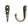 36 Pieces Coat Hooks Wall Mounted Robe Hook Single Coat Hanger No Scratch and 72Pieces Screws (Bronze)