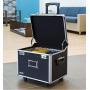 Vaultz VZ01270 Locking Mobile File Chest, Letter/Legal, 14 3/8 in x 17 3/8 in x 15 in, Black