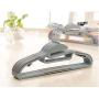 10pcs Seamless Thicker Longer Section Hanger, Non-Slip Clothes Hangers Magic Stays Clothes Hanger Random Color