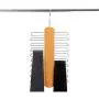 Inveroo Wood Tie Hangers for 20 Ties Or Belts Wood Clothes Hangers for Ties and Accessories (2 Hangers)
