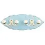 Indianshelf Handmade 1 Artistic Vintage Turquoise Wooden Double Loop Coat Hooks Hangers/Clothes Hooks Door Mount Indianshelf Handmade 1 Artistic Vintage Turquoise Wooden Double Loop Coat Hooks Hangers/Clothes Hooks Door Mount