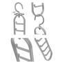 HJYPYJ Magic Hanger,360?? Rotate Magical Hangers,Multifunction Plastic Hanger,Space-Saving Organizer Hangers, Durable/Green / 39.2x7.7cm