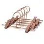 Koobay 20Pack 30CM Rose Gold Clothes Hangers with 2 Adjustable Clips Pants Hangers