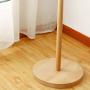 Angels home Simple Solid Wood Coat Rack Tree Nordic Clothes Rack Floor Bedroom Hanger Japanese-Style Beech Floor Hanger