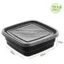 Meal Food Prep Containers with Lids, NewShip BPA Free Plastic Leftover Containers, Reusable Food Storage Containers, Dinner Freezer Saver Containers, Bento Boxes for Kids Lunch (20 oz) [20 Pack]