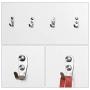 uxcell 10pcs Wall Hooks Stainless Steel Wall Mounted DIY Coats Prong Robe Hooks Clothes Hanger Holder with Screws