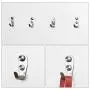 uxcell 6pcs Wall Hooks Stainless Steel Wall Mounted DIY Coats Prong Robe Hooks Clothes Hanger Holder with Screws