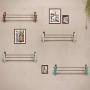 Cxjff Wall Coat Rack Clothes Hat Hanger Holder Rods Hooks Solid Wood Fashion, 4 Colors, 3 (Color : White, Size : 120x30x23CM)