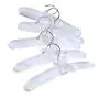 5 x White Satin Padded Children Clothes Hook Hangers 5 x White Satin Padded Children Clothes Hook Hangers