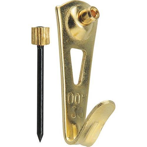 OOK by Hillman 535890 Professional Brass Finished Picture Hangers 30LB 25 Pack