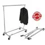 Only Hangers GR100 - Heavy Duty True Commercial Grade Rolling Rack Designed with Solid&quotOne Piece" Top Rail