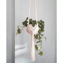 BERRY* macrame plant hanger, macrame hanger, large macrame plant hanger, macadamia knot detail, berry knot