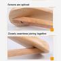 QHQH Pack of 4 Wooden Coat Clothes Hangers, Wide Shoulder Hangers Space Saving 360° Rotating Hook Suit Hangers Ideal for Suits Coats Jackets Pants Dresses (23cm39cm/25cm44.5cm)