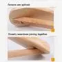 QHQH Pack of 4 Wooden Coat Clothes Hangers, Wide Shoulder Hangers Space Saving 360° Rotating Hook Suit Hangers Ideal for Suits Coats Jackets Pants Dresses (23cm39cm/25cm44.5cm)