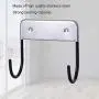 HAI+ Wall Mount Ironing Board Hanger and Holder, Home Intuition Over The Door Ironing Board Organizer, for Laundry Rooms (White)