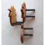 Ukulele Wall Mount Hangers, Hand Carved Pineapple, Plumeria, Honu, 3 Pack Ukulele Wall Mount Hangers, Hand Carved Pineapple, Plumeria, Honu, 3 Pack