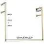 COAT RACK Wall Clothing Rack, Gold Wrought Iron Side Hanging Clothes Hanger, Multi-Size Selection