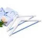 Owl Decoration Wood Hangers - 10Pcs/ Lot White Wood Suit Hanger with Pant Bar, Pretty Colorful Clothes Dress Shirt Hanger Pink Blue Color
