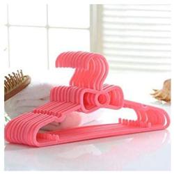 High-tech type 10pcs Set Childrens Bow Hanger Home Baby Clothes Hanger,Pink