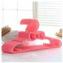 High-tech type 10pcs Set Childrens Bow Hanger Home Baby Clothes Hanger,Pink
