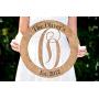 Letter Door Hanger - Front Door Hanger - Wooden Monogram - Wedding Monogram - Personalized Door Hanger - Wedding Gift - Housewarming Gift