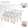 HJYPYJ Magic Hanger,Multi-Function Clip Folding Hanger,Adjustable PP Space-Saving Organizer Hangers, Strong Clamping Force/Gray / 2 pcs HJYPYJ Magic Hanger,Multi-Function Clip Folding Hanger,Adjustable PP Space-Saving Organizer Hangers, Strong Clamping Force/Gray / 2 pcs