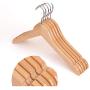 dailymall 20 Pieces Kids Baby Toddler Wooden Hangers Clothes Coat Hangers Non-Slip Bar