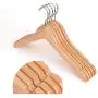dailymall 20 Pieces Kids Baby Toddler Wooden Hangers Clothes Coat Hangers Non-Slip Bar