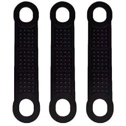 50 Pieces Black Non-Slip Rubber Clothing Hanger Grips Clothes Hanger Strips Use for Wood and Plastic Hangers