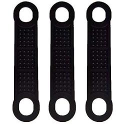 50 Pieces Black Non-Slip Rubber Clothing Hanger Grips Clothes Hanger Strips Use for Wood and Plastic Hangers