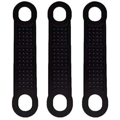 50 Pieces Black Non-Slip Rubber Clothing Hanger Grips Clothes Hanger Strips Use for Wood and Plastic Hangers