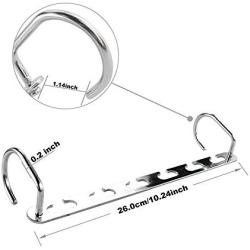 Generic Metal Wardrobe Closet Bar Clothes Coat Hanger Organizers for Space Saving Set of 4