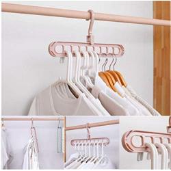 10PC Random Color Hangable Decoration Space Saver Wonder Clothing Wardrobe Hangers Holder Magic Clothes Hangers Closet Organizer Hook Racks