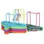 Riverlily Clothes Hanger Storage Rack Stand Holder Coat Stacker Plastic Laundry Room Closet Organizer