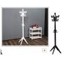 Cxjff Floor Standing Coat Rack Clothes Hat Stand Hanger Creative Style Fashion Solid Wood, 55x55x175CM (Color : White)