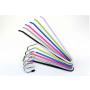 10pcs Random Color Non-Slip Metal Shirt Trouser Hook Hanger Coat Hanger Clothes Rack Open Ended Pant Easy Slide Wardrobe