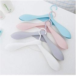 10pcs Random Color Thicken Wide Shoulder Plastic Clothes Hanger Wardrobe Closet Plastic Scarf Clothes Hangers Hangers Storage Racks Decoration