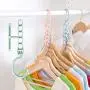 Wffo Magic Clothes Hanger 5-hole Belt Handle 360°Rotating Hanger Hook Clothes Storage Heavy Duty 3 Pieces