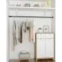 Floating Shelves White Stainless Steel Dormitory Clothes Rod Closet Hardware Retractable Clothes Rail Bathroom Pole Closet Pole Clothing Finishing Rack Clothes Hanger, No Punching Design Adjustable Le Floating Shelves White Stainless Steel Dormitory Clothes Rod Closet Hardware Retractable Clothes Rail Bathroom Pole Closet Pole Clothing Finishing Rack Clothes Hanger, No Punching Design Adjustable Le