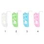 Yvonne Folding Hanger, Door Hanging Foldable Clothes Hanger, Space Saver 5 Hole Hanger Rack With Hook, Clothing Tie Organizer Drying Rack For Bathroom Door, Bedroom(White)