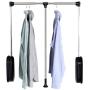 GT.S Pull-Down Wardrobe Lift Clothes Rail, Telescopic Pull Rod Hanger in Cloakroom Cabinet, Movable Clothes Hanger, Buffered Clothes Rail (Size : 890-1210mm)