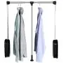 GT.S Pull-Down Wardrobe Lift Clothes Rail, Telescopic Pull Rod Hanger in Cloakroom Cabinet, Movable Clothes Hanger, Buffered Clothes Rail (Size : 890-1210mm)