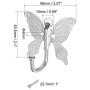 Coat Hooks Wall Mounted Metal Hooks Butterfly Style Coat Hanger 5 PCS