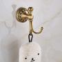 Rozin Antique Brass Bathroom Robe Towel Hook Wall Mounted Clothes Hanger