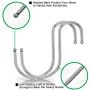 SumDirect 10pcs Silver S Hooks S Shaped Hanging Hooks S Hangers for Kitchen Office Bathroom Garden and Closet