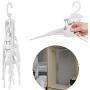 yehhad Non-Slip Cascading Clothes Hanger, Space Saving Folding Retractable Closet Storage Organizer with 360° Swivel Hook